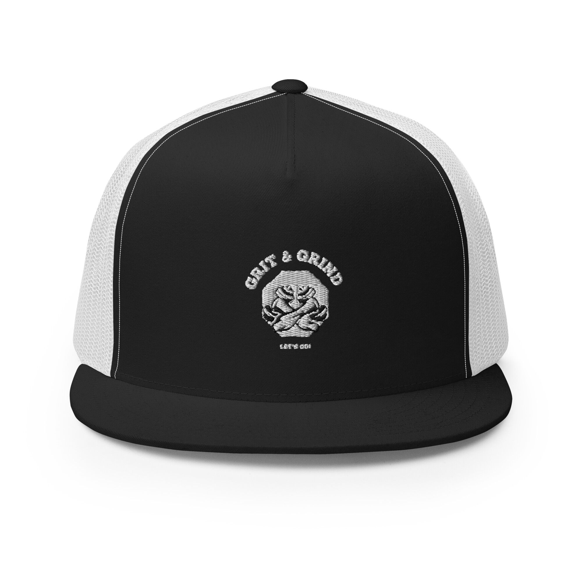 5-panel-trucker-cap-black-white-front-65306f89541ee.jpg
